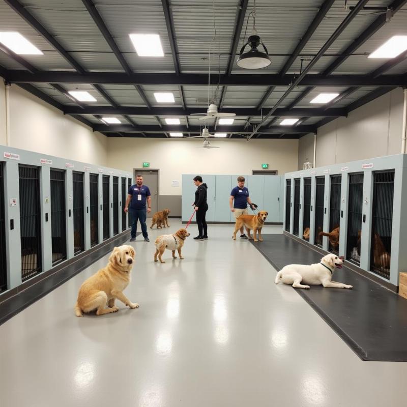 Dog boarding facility