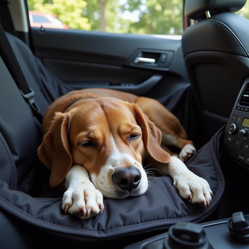 Dog Comfortable in Car with AC Running