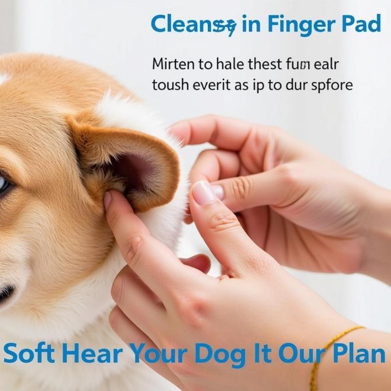 Gentle Touch During Dog Ear Cleaning