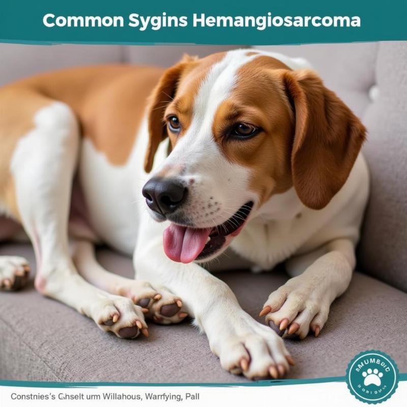 Dog Showing Hemangiosarcoma Symptoms