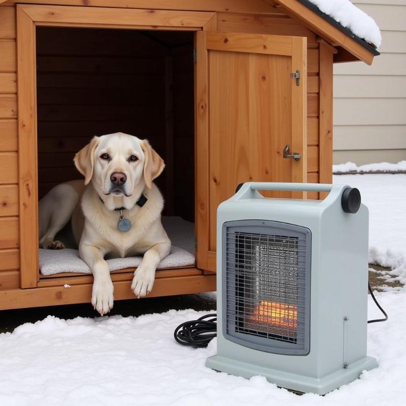 Dog House Heater Safety Setup