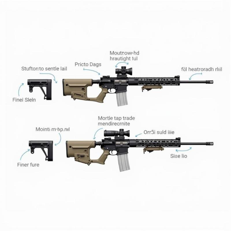 Dog Leg Rail Mounting Options