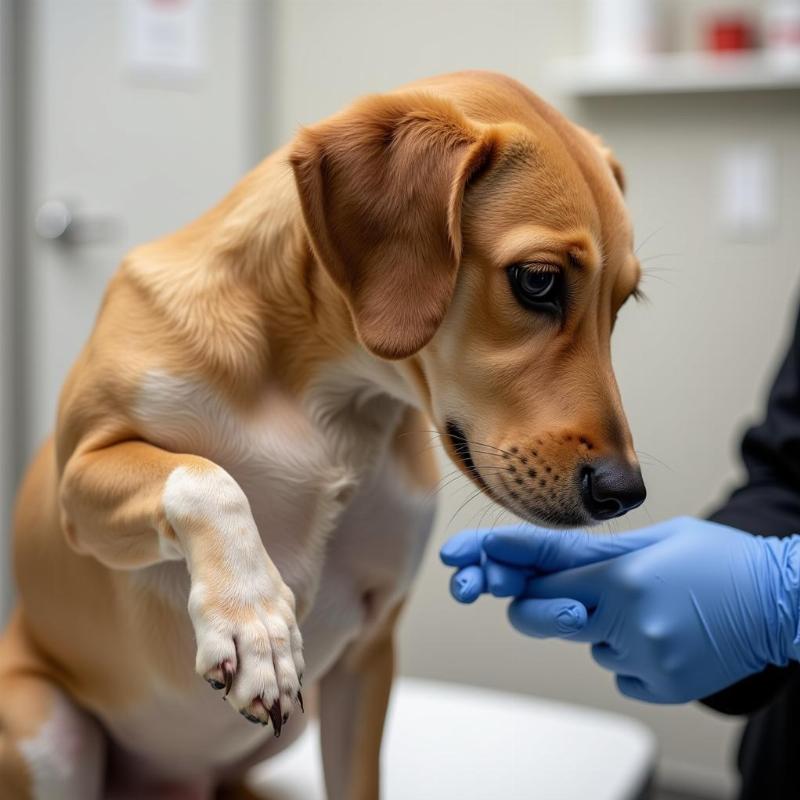 Dog Limping - Front Leg After Blood Draw