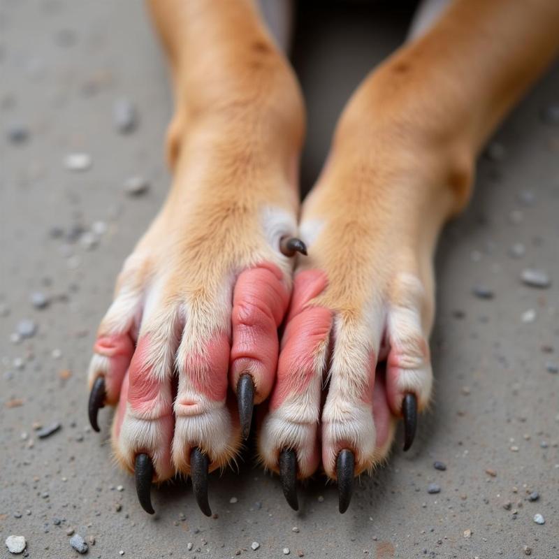 Signs of Arthritis in a Dog's Paw