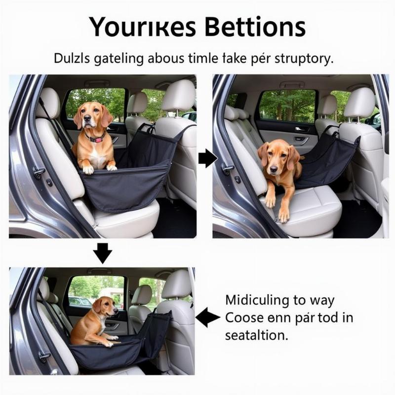 Dual Dog Car Seat Installation