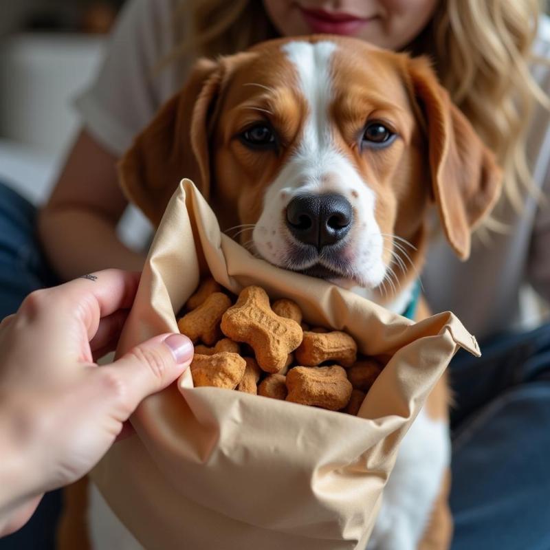 Inspecting Expired Dog Treats