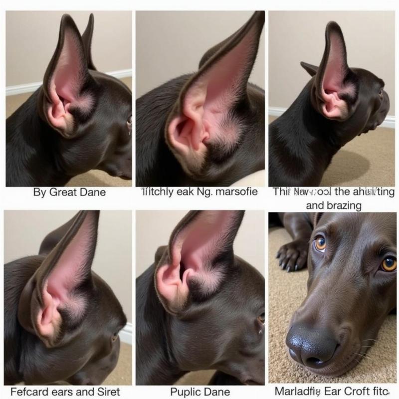 Great Dane Ear Cropping: Healing Process