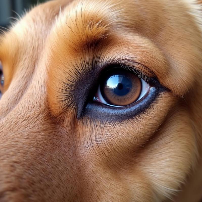 Healthy Dog Eye After Neo Poly Dex Treatment