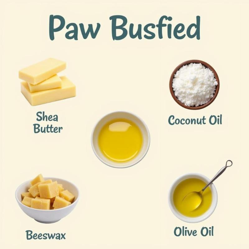 Homemade Paw Balm Ingredients