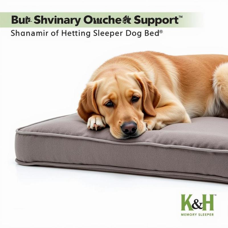 K&H Memory Sleeper Dog Bed Comfort and Support