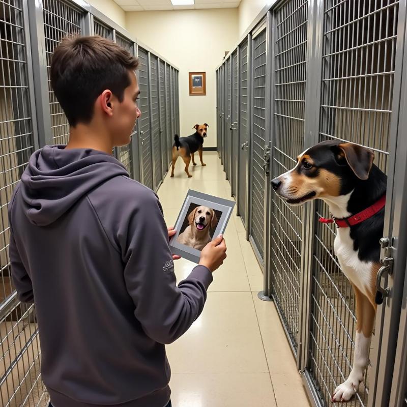 Checking Shelters for Lost Dogs in Las Vegas