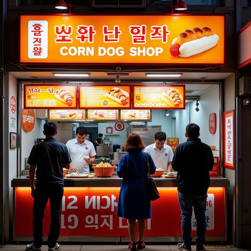 Korean Corn Dog Shop in the US