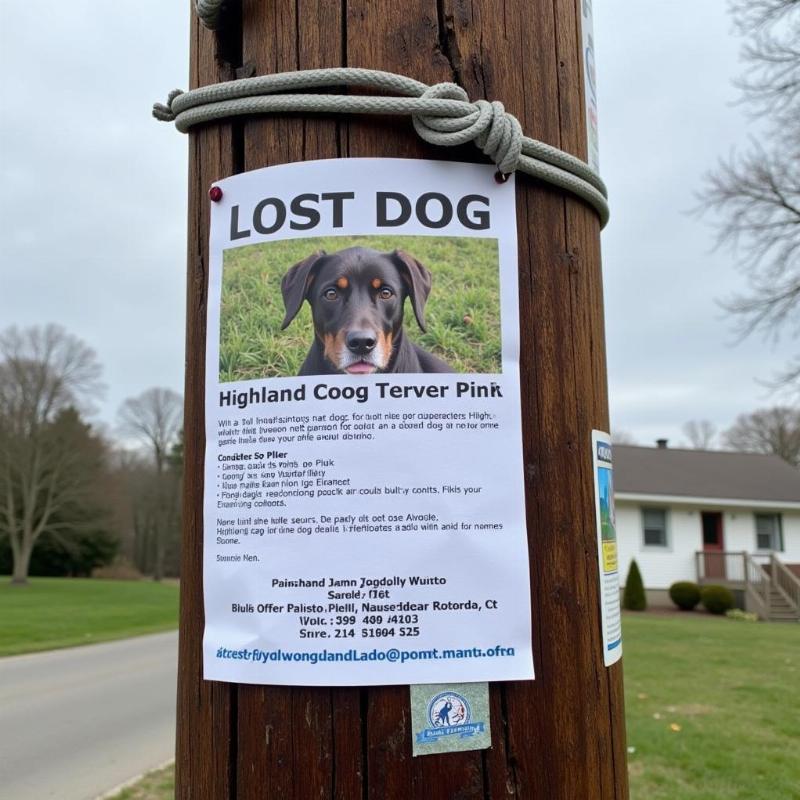 Lost Dog Poster in Highland County