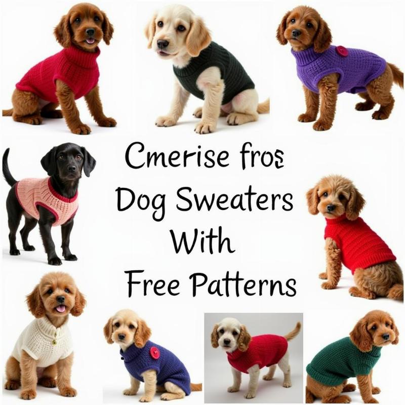 Free Crochet Dog Sweater Patterns: A Variety of Styles and Sizes