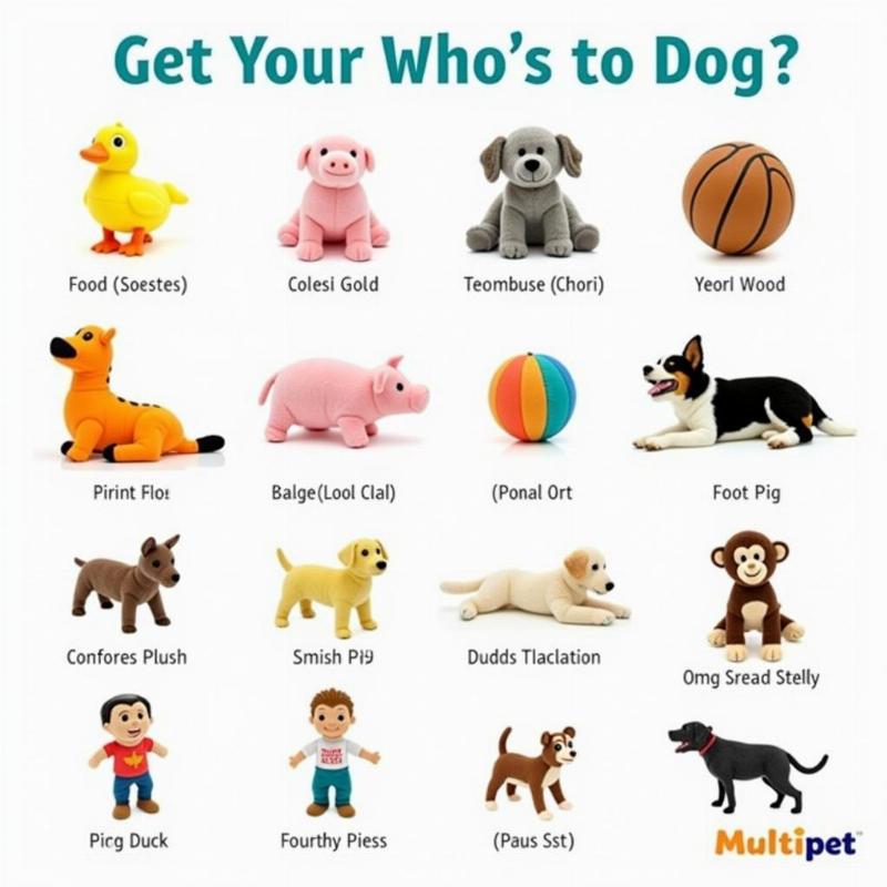 Multipet Look Who's Talking Dog Toy Variety