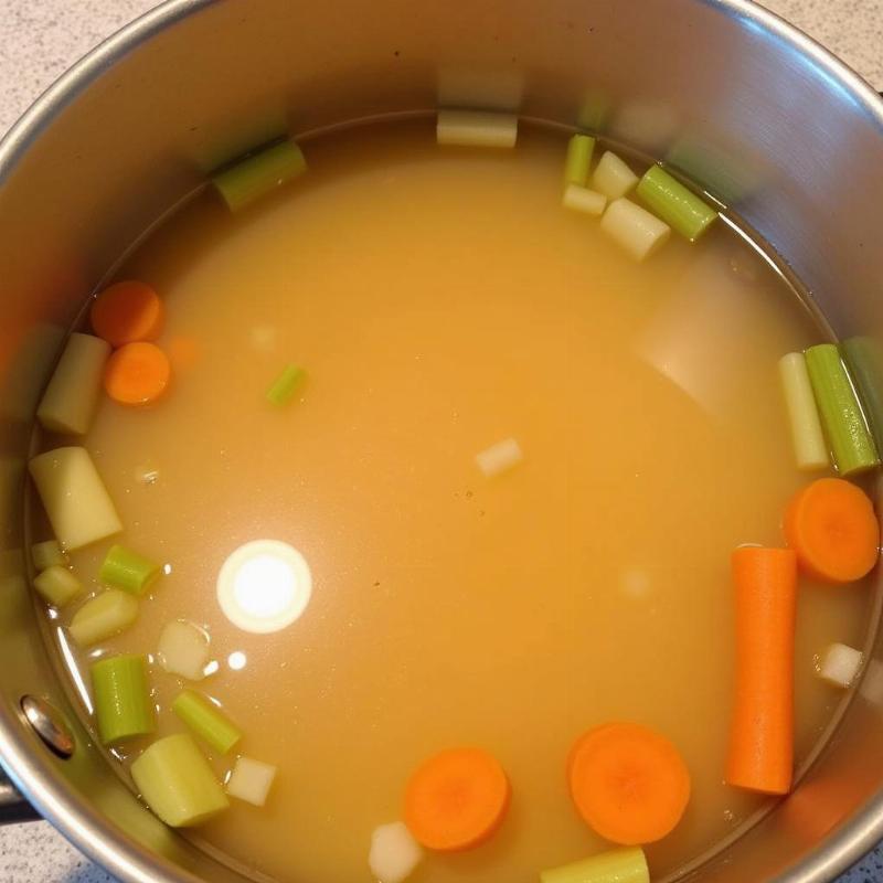 Dog-friendly chicken broth