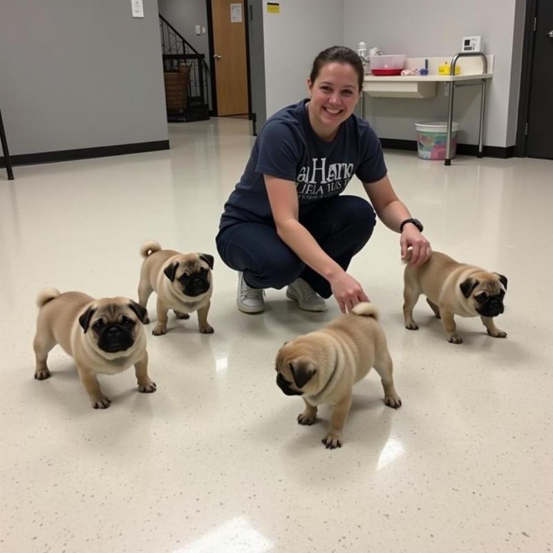 Pug puppies at a reputable breeder in Indianapolis