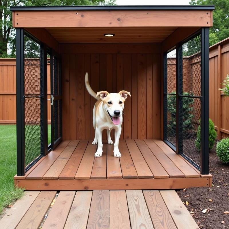 Composite Wood Flooring for Outdoor Dog Kennels