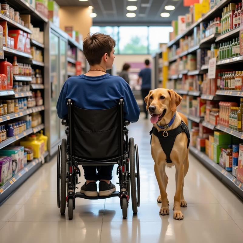 Service Dog in Public with Handler