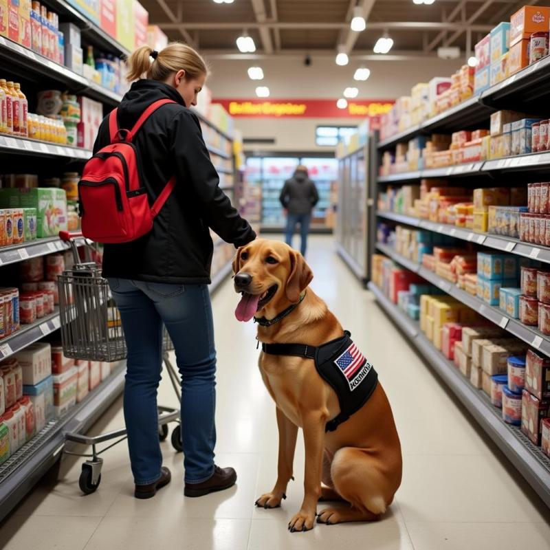 Service Dog Training in Public