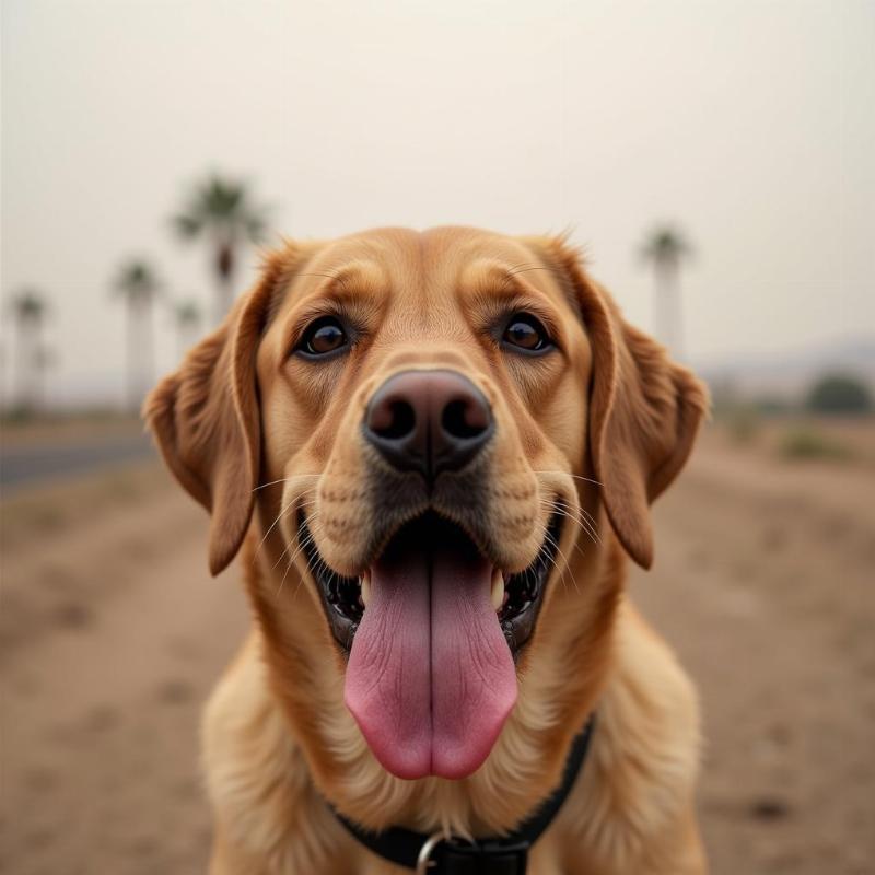 Smog Affecting Dog in Palm Desert