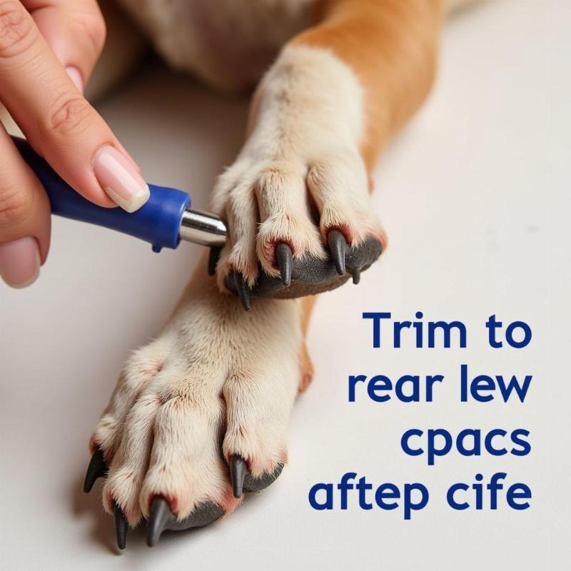 Trimming Dog Rear Dew Claws