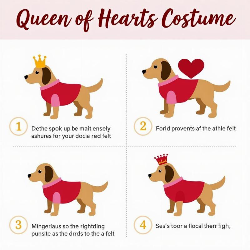 DIY Queen of Hearts Dog Costume